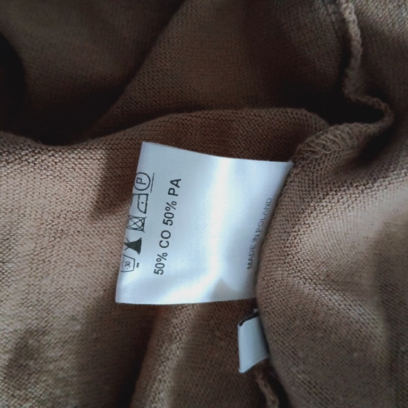 ELEMENTE CLEMENTE OSKA Oversized Camel Cotton Blend Sweater II L - Picture 5 of 5